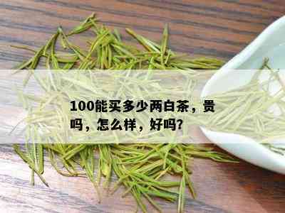 100能买多少两白茶，贵吗，怎么样，好吗？