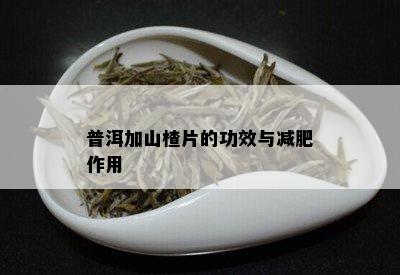 普洱加山楂片的功效与减肥作用