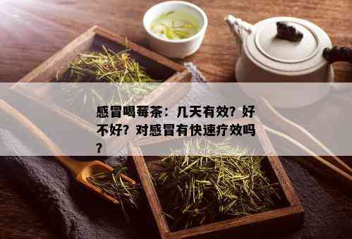 感冒喝莓茶：几天有效？好不好？对感冒有快速疗效吗？