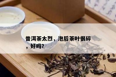 普洱茶太烈，泡后茶叶很碎，好吗？