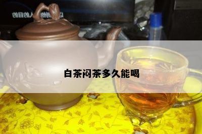 白茶闷茶多久能喝