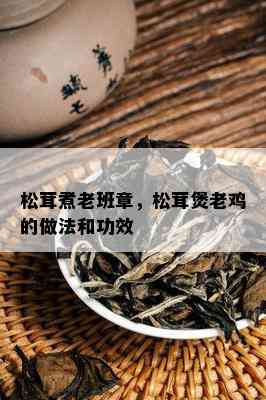 松茸煮老班章，松茸煲老鸡的做法和功效