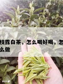 枝露白茶，怎么喝好喝，怎么做