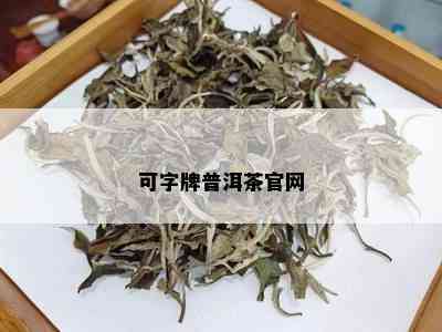 可字牌普洱茶官网