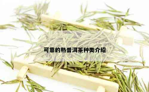 可靠的熟普洱茶种类介绍