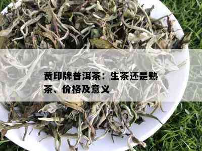 黄印牌普洱茶：生茶还是熟茶、价格及意义