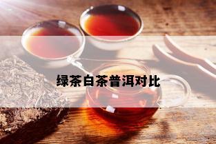 绿茶白茶普洱对比