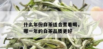 什么年份白茶适合煮着喝，哪一年的白茶品质更好