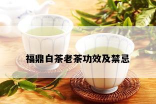 福鼎白茶老茶功效及禁忌