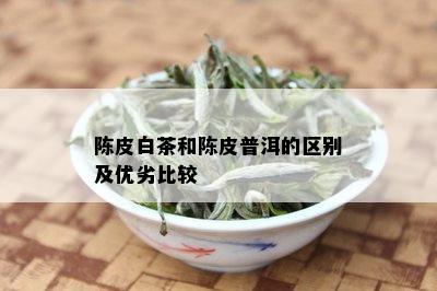 陈皮白茶和陈皮普洱的区别及优劣比较