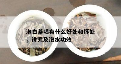 泡白茶喝有什么好处和坏处，讲究及泡水功效