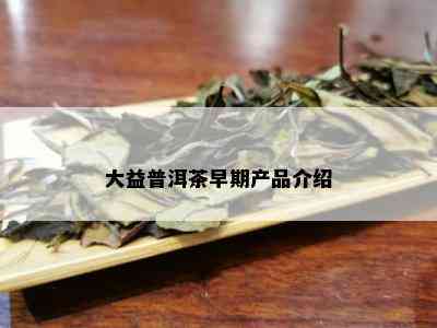 大益普洱茶早期产品介绍