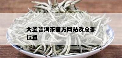 大圣普洱茶官方网站及总部位置