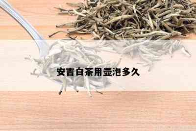 安吉白茶用壶泡多久