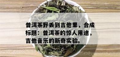 普洱茶野丢到吉他里，合成标题：普洱茶的惊人用途，吉他音乐的新奇实验。