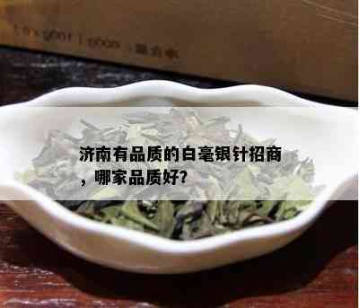 济南有品质的白毫银针招商，哪家品质好？