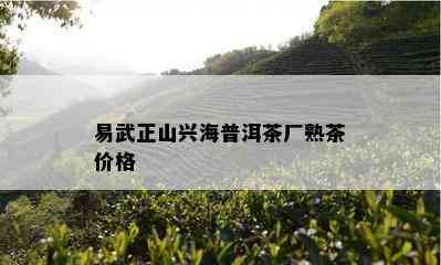 易武正山兴海普洱茶厂熟茶价格