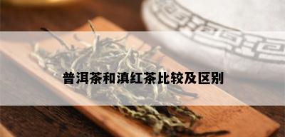 普洱茶和滇红茶比较及区别