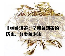 玥树普洱茶：了解普洱茶的历史、分类和泡法