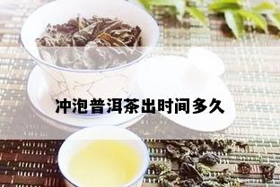 冲泡普洱茶出时间多久