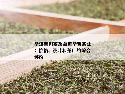 华谊普洱茶及勐海华普茶业：价格、茶叶和茶厂的综合评价