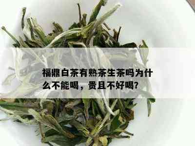 福鼎白茶有熟茶生茶吗为什么不能喝，贵且不好喝？