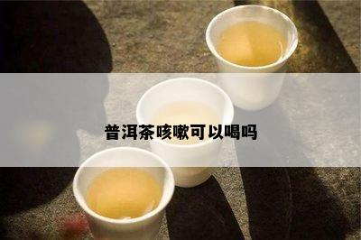 普洱茶咳嗽可以喝吗