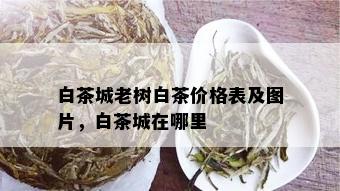 白茶城老树白茶价格表及图片，白茶城在哪里