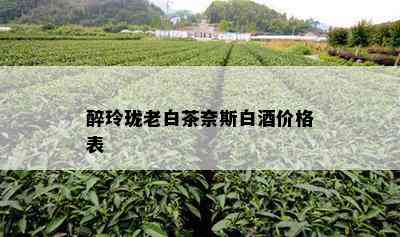 醉玲珑老白茶奈斯白价格表