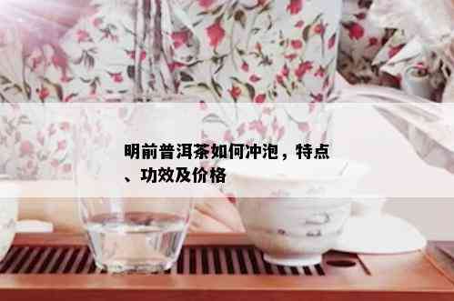 明前普洱茶如何冲泡，特点、功效及价格