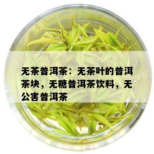 无茶普洱茶：无茶叶的普洱茶块，无糖普洱茶饮料，无公害普洱茶