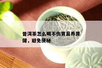 普洱茶怎么喝不伤胃且养胃健，避免便秘