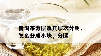 普洱茶分层及其层次分明，怎么分成小块，分区