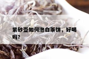 紫砂壶如何泡白茶饼，好喝吗？