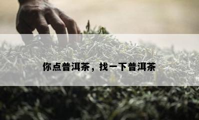 你点普洱茶，找一下普洱茶