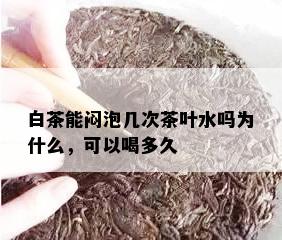 白茶能闷泡几次茶叶水吗为什么，可以喝多久