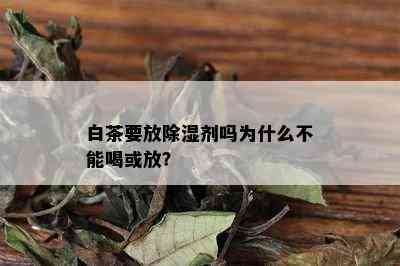 白茶要放除湿剂吗为什么不能喝或放？