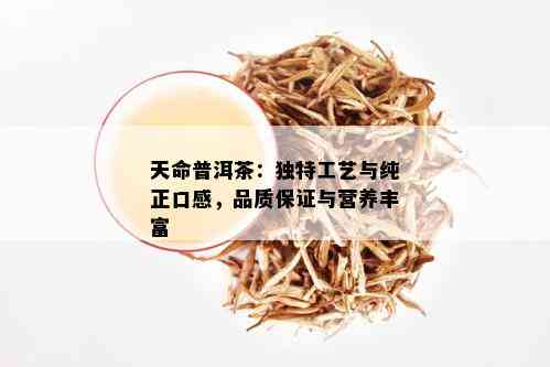 天命普洱茶：独特工艺与纯正口感，品质保证与营养丰富