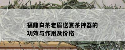 福鼎白茶老眉送煮茶神器的功效与作用及价格