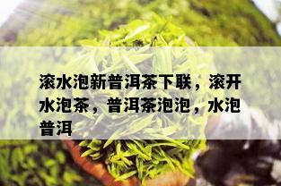 滚水泡新普洱茶下联，滚开水泡茶，普洱茶泡泡，水泡普洱