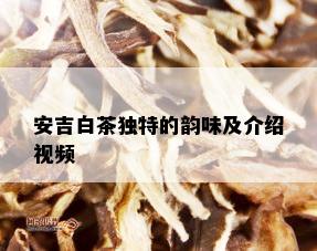 安吉白茶独特的韵味及介绍视频