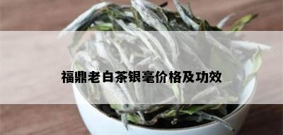 福鼎老白茶银毫价格及功效