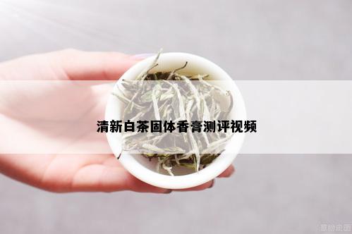 清新白茶固体香膏测评视频