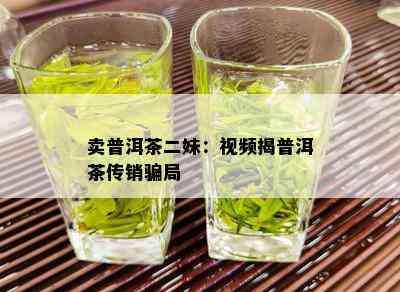 卖普洱茶二妹：视频揭普洱茶传销骗局