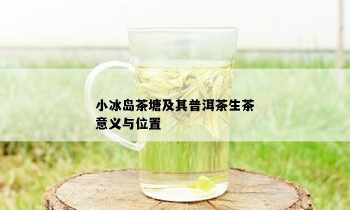 小冰岛茶塘及其普洱茶生茶意义与位置