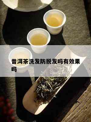 普洱茶洗发防脱发吗有效果吗