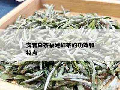 安吉白茶福建红茶的功效和特点