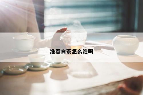 准春白茶怎么泡喝