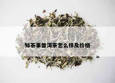 知茶事普洱茶怎么样及价格