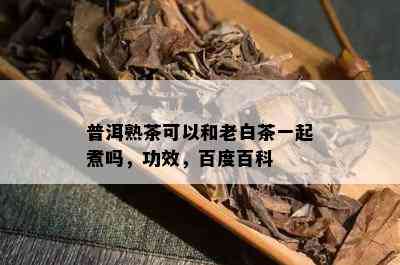 普洱熟茶可以和老白茶一起煮吗，功效，百度百科